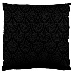 Skin Abstract Wallpaper Dump Black Flower  Wave Chevron Large Cushion Case (two Sides)