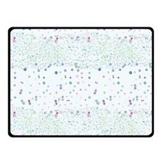 Spot Polka Dots Blue Pink Sexy Double Sided Fleece Blanket (small)  by Mariart