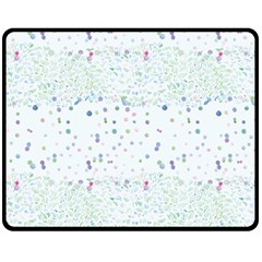 Spot Polka Dots Blue Pink Sexy Double Sided Fleece Blanket (medium)  by Mariart