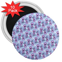 Pattern Kitty Headphones  3  Magnets (10 Pack)  by iCreate