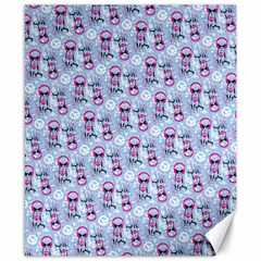 Pattern Kitty Headphones  Canvas 8  X 10  by iCreate