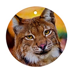 Tiger Beetle Lion Tiger Animals Ornament (round)