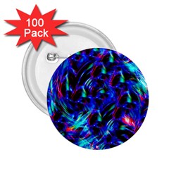 Dark Neon Stuff Blue Red Black Rainbow Light 2 25  Buttons (100 Pack)  by Mariart