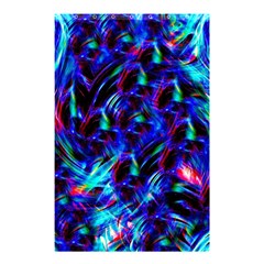 Dark Neon Stuff Blue Red Black Rainbow Light Shower Curtain 48  X 72  (small) 