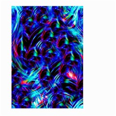 Dark Neon Stuff Blue Red Black Rainbow Light Large Garden Flag (two Sides) by Mariart