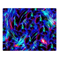 Dark Neon Stuff Blue Red Black Rainbow Light Double Sided Flano Blanket (large)  by Mariart