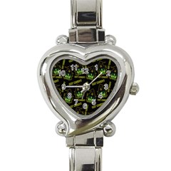 Pattern Halloween Witch Got Candy? Icreate Heart Italian Charm Watch by iCreate