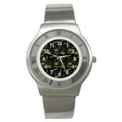 Pattern Halloween Witch Got Candy? Icreate Stainless Steel Watch by iCreate