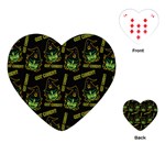 Pattern Halloween Witch Got Candy? iCreate Playing Cards (Heart)  Front