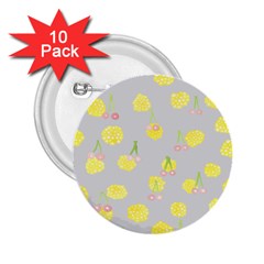 Cute Fruit Cerry Yellow Green Pink 2.25  Buttons (10 pack) 