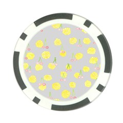 Cute Fruit Cerry Yellow Green Pink Poker Chip Card Guard