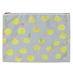 Cute Fruit Cerry Yellow Green Pink Cosmetic Bag (xxl) 