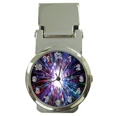 Seamless Animation Of Abstract Colorful Laser Light And Fireworks Rainbow Money Clip Watches by Mariart