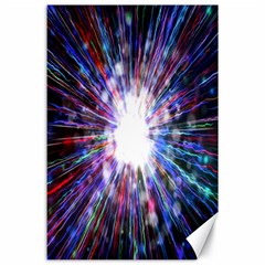 Seamless Animation Of Abstract Colorful Laser Light And Fireworks Rainbow Canvas 24  X 36  by Mariart