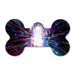 Seamless Animation Of Abstract Colorful Laser Light And Fireworks Rainbow Dog Tag Bone (two Sides) by Mariart