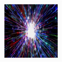 Seamless Animation Of Abstract Colorful Laser Light And Fireworks Rainbow Medium Glasses Cloth