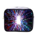 Seamless Animation Of Abstract Colorful Laser Light And Fireworks Rainbow Mini Toiletries Bags Front