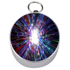 Seamless Animation Of Abstract Colorful Laser Light And Fireworks Rainbow Silver Compasses by Mariart
