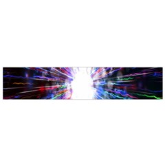 Seamless Animation Of Abstract Colorful Laser Light And Fireworks Rainbow Flano Scarf (small)