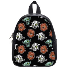 Pattern Halloween Werewolf Mummy Vampire Icreate School Bag (small) by iCreate