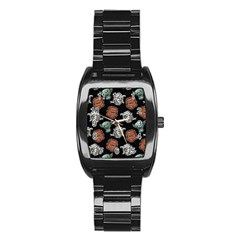 Pattern Halloween Werewolf Mummy Vampire Icreate Stainless Steel Barrel Watch by iCreate