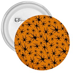 Pattern Halloween Black Spider Icreate 3  Buttons by iCreate