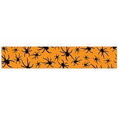 Pattern Halloween Black Spider Icreate Flano Scarf (large) by iCreate