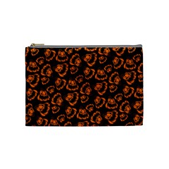 Pattern Halloween Jackolantern Cosmetic Bag (medium)  by iCreate