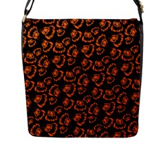 Pattern Halloween Jackolantern Flap Messenger Bag (l)  by iCreate