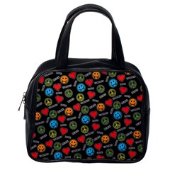 Pattern Halloween Peacelovevampires  Icreate Classic Handbags (one Side) by iCreate