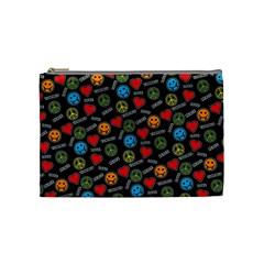 Pattern Halloween Peacelovevampires  Icreate Cosmetic Bag (medium) 