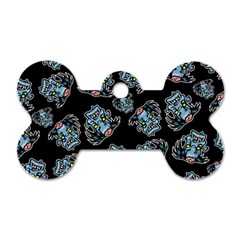 Pattern Halloween Zombies Brains Dog Tag Bone (two Sides) by iCreate