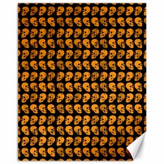 Halloween Color Skull Heads Canvas 11  X 14  