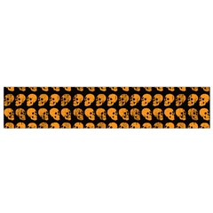 Halloween Color Skull Heads Flano Scarf (small)