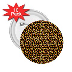 Pattern Halloween Candy Corn   2 25  Buttons (10 Pack) 