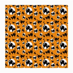 Pattern Halloween Black Cat Hissing Medium Glasses Cloth (2-side)