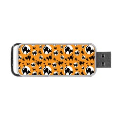 Pattern Halloween Black Cat Hissing Portable Usb Flash (two Sides) by iCreate