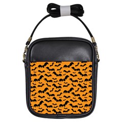 Pattern Halloween Bats  Icreate Girls Sling Bags by iCreate