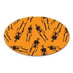 Halloween Skeletons  Oval Magnet Front