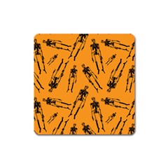 Halloween Skeletons  Square Magnet by iCreate