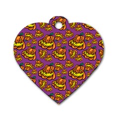 1pattern Halloween Colorfuljack Icreate Dog Tag Heart (two Sides)