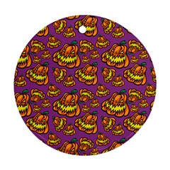 Halloween Colorful Jackolanterns  Ornament (round)