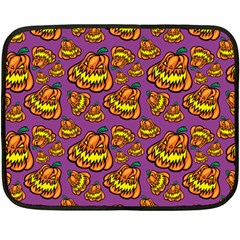 Halloween Colorful Jackolanterns  Fleece Blanket (mini)