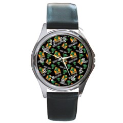 Halloween Ghoul Zone Icreate Round Metal Watch