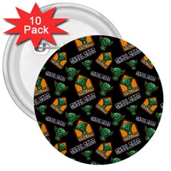 Halloween Ghoul Zone Icreate 3  Buttons (10 pack) 