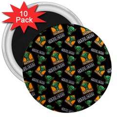 Halloween Ghoul Zone Icreate 3  Magnets (10 Pack)  by iCreate