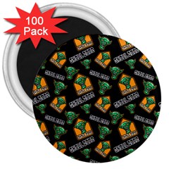 Halloween Ghoul Zone Icreate 3  Magnets (100 pack)