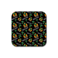 Halloween Ghoul Zone Icreate Rubber Coaster (Square) 