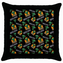 Halloween Ghoul Zone Icreate Throw Pillow Case (black) by iCreate