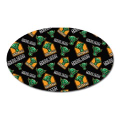 Halloween Ghoul Zone Icreate Oval Magnet by iCreate